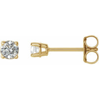 14K Yellow 1/5 CTW Diamond Earrings 1