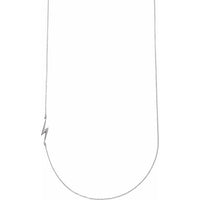 Sterling Silver Lightning Bolt 16" Necklace 1