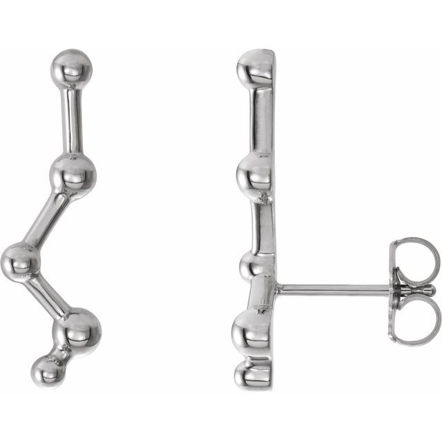 Sterling Silver Constellation Ear Climbers 1