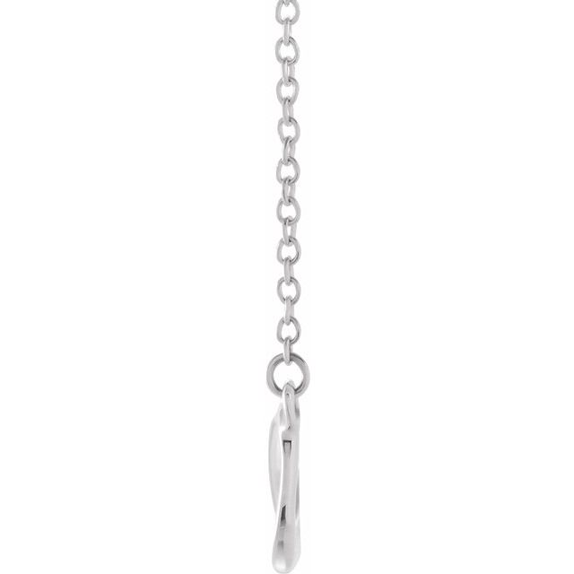 thumbnail image 2 of 925 Sterling Silver Double Infinity Necklace – 18 Inch, No Stone, Made In Thailand 2 of 5
