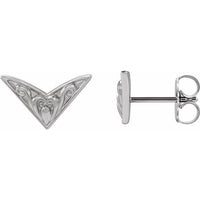 Sterling Silver Sculptural-Inspired Earrings 1