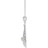 Sterling Silver Vintage-Inspired Freshwater Cultured Pearl 16-18" Necklace 2