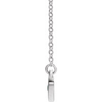 Sterling Silver Blue Zircon Heart 16" Necklace 2