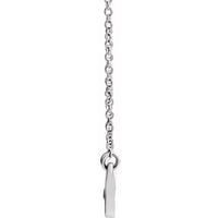 Sterling Silver Ruby Heart 16" Necklace 2