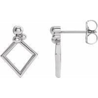 Sterling Silver Geometric Earrings 1