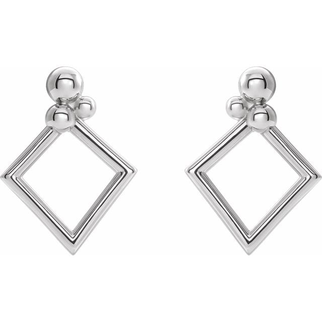 Sterling Silver Geometric Earrings 2