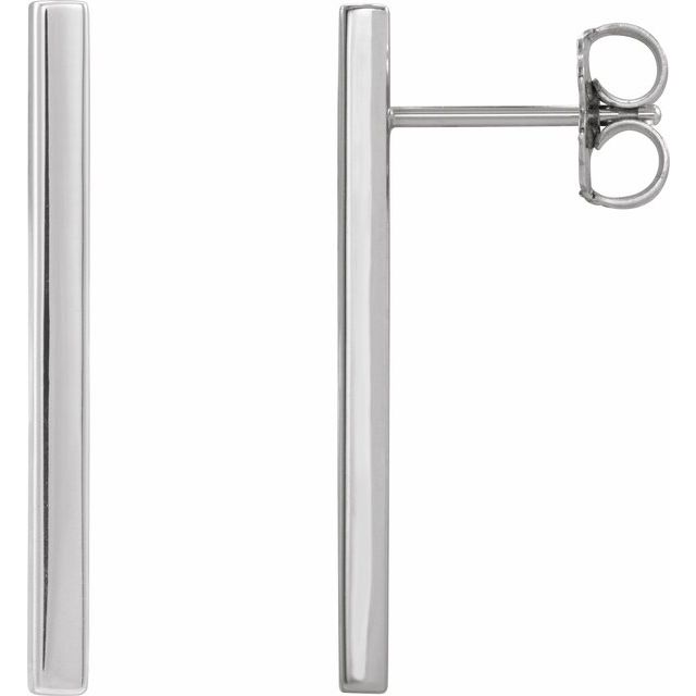 Sterling Silver Bar Earrings 1