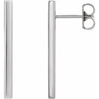 Sterling Silver Bar Earrings 1