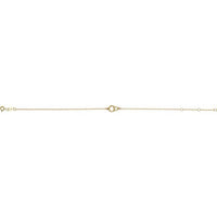 14K Yellow Interlocking Circle Bracelet 2