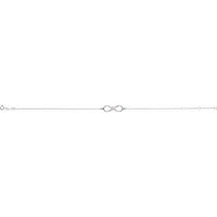 14K White 1/8 CTW Diamond Infinity 6 1/2-7 1/2" Bracelet 2