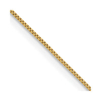 14k Yellow Gold 14k .5mm Carded Box Chain