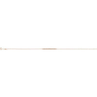 14K Rose 1/8 CTW Diamond Bar 6 1/2-7 1/2" Bracelet 2