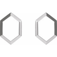 Sterling Silver Geometric Drop Earrings 2