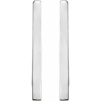 Sterling Silver Triangle Hoop Earrings 2