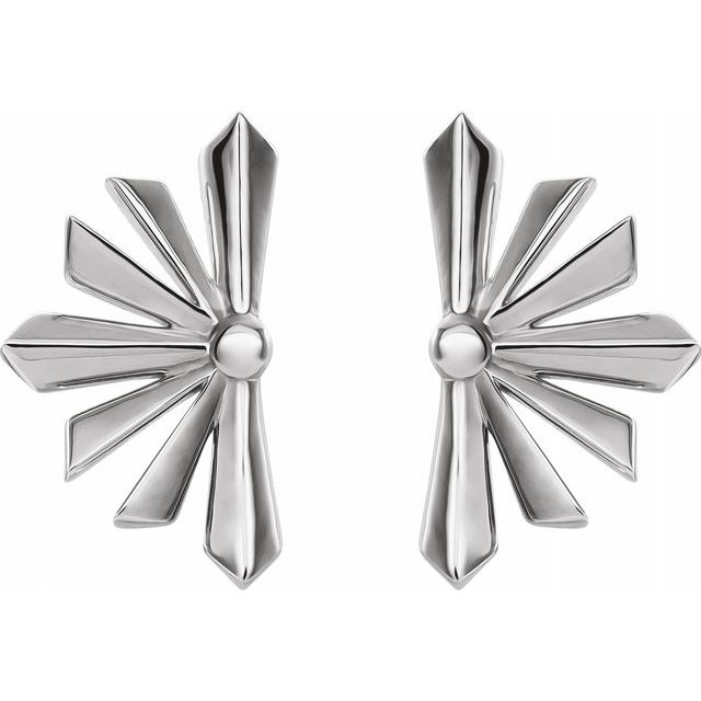 Sterling Silver Starburst Earrings 2