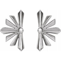 Sterling Silver Starburst Earrings 2