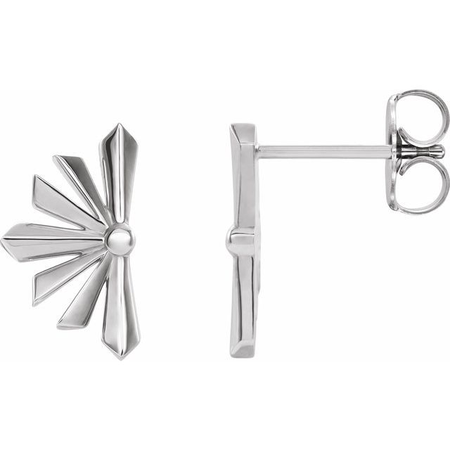 Sterling Silver Starburst Earrings 1