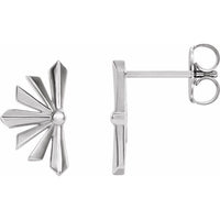 Sterling Silver Starburst Earrings 1