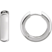 Sterling Silver 16 mm Hinged Earrings 1