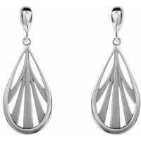 Sterling Silver Geometric Dangle Earrings 2