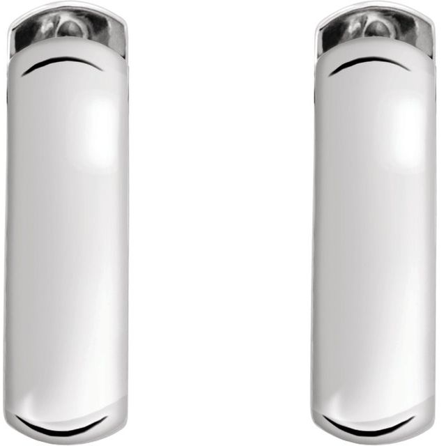 Sterling Silver 16 mm Hinged Earrings 2