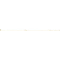 14K Yellow .04 CTW Diamond Initial L 6-7" Bracelet 2