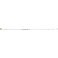 14K Yellow 1/3 CTW Diamond Bar 7" Bracelet 2