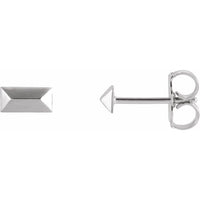 Sterling Silver Geometric Stud Earrings 1