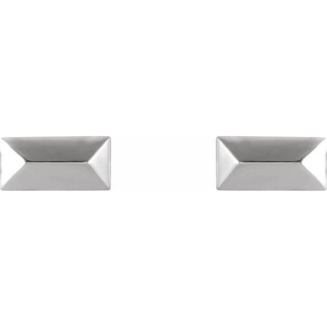 Sterling Silver Geometric Stud Earrings 2