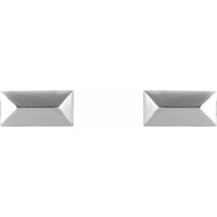 Sterling Silver Geometric Stud Earrings 2