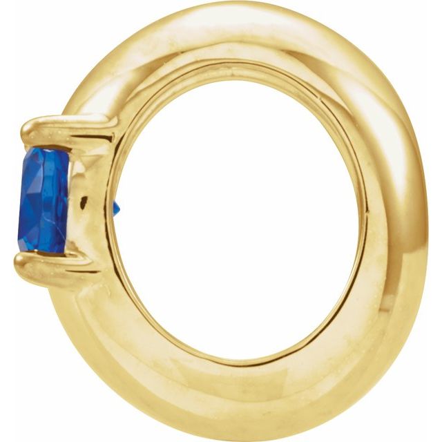 14K Yellow Gold September Birth of a Child™ Miniature Birthstone Ring Pendant