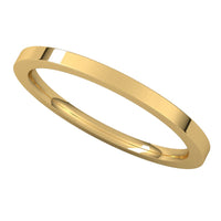 14K Yellow 1.5 mm Flat Comfort Fit Band Size 7