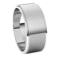 Sterling Silver 8 mm Standard Weight Flat Edge Wedding Band 6