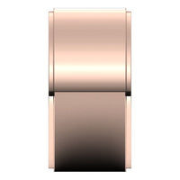 14K Rose Gold 10 mm Standard Weight Flat Edge Wedding Band 4