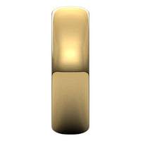 18K Yellow Gold 6 mm Half Round Wedding Band 4