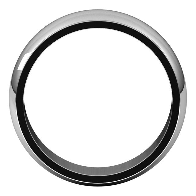 Sterling Silver 7 mm Half Round Edge Wedding Band 2