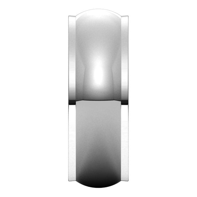 Sterling Silver 7 mm Half Round Edge Wedding Band 4