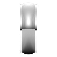 Sterling Silver 7 mm Half Round Edge Wedding Band 4