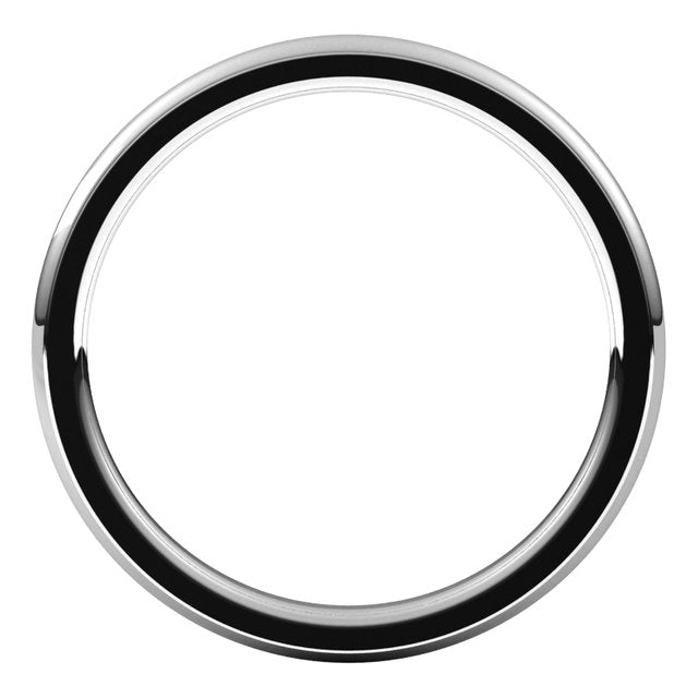 Sterling Silver 2 mm Half Round Edge Comfort Fit Wedding Band 2