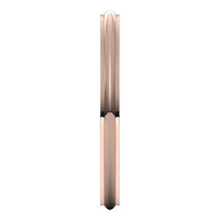 18K Rose Gold 2 mm Half Round Edge Comfort Fit Wedding Band 4