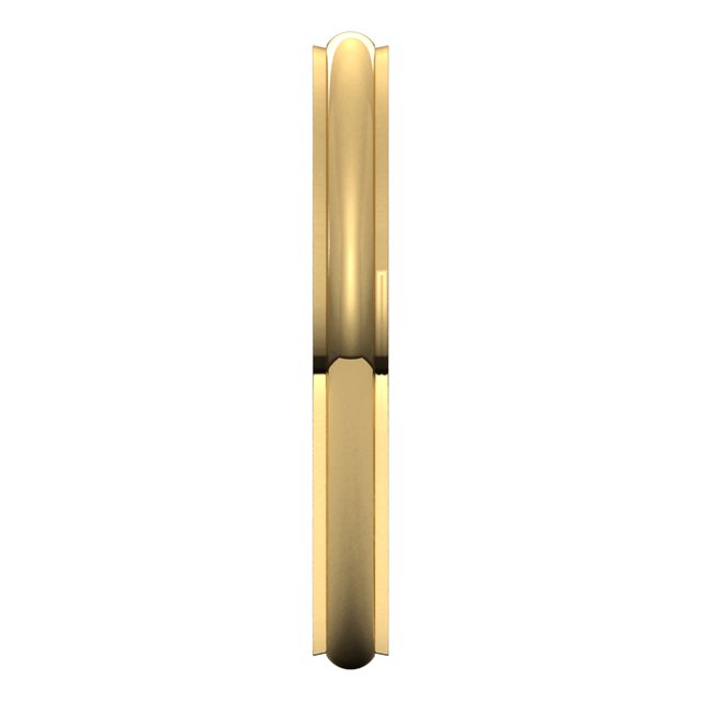 10K Yellow Gold 2.5 mm Half Round Edge Comfort Fit Wedding Band 4