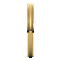 10K Yellow Gold 2.5 mm Half Round Edge Comfort Fit Wedding Band 4