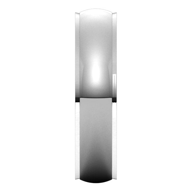 Platinum 5 mm Half Round Edge Comfort Fit Wedding Band 4