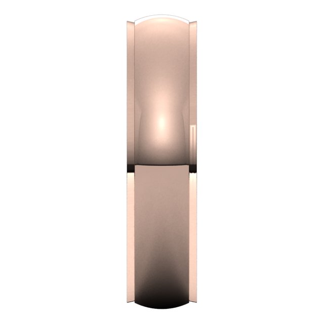 18K Rose Gold 5 mm Half Round Edge Comfort Fit Wedding Band 4
