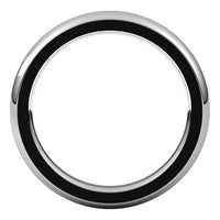 Platinum 3 mm Half Round Comfort Fit Heavy Wedding Band 2