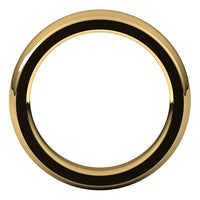 14K Yellow Gold 5 mm Half Round Comfort Fit Heavy Wedding Band 2