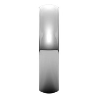 18K White Gold 5 mm Half Round Comfort Fit Heavy Wedding Band 4