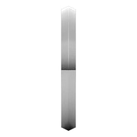 14K White Gold 2.5 mm Knife Edge Comfort Fit Wedding Band 4