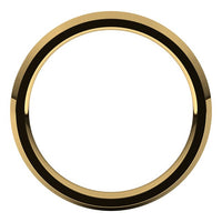 18K Yellow Gold 3 mm Knife Edge Comfort Fit Wedding Band 2