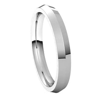 Sterling Silver 3 mm Knife Edge Comfort Fit Wedding Band 6